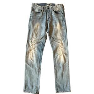 Banana Republic Premium Denim Distressed Straight Jeans – Size 27